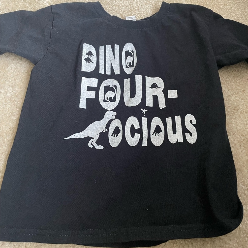 Little kids size 4T birthday shirt
